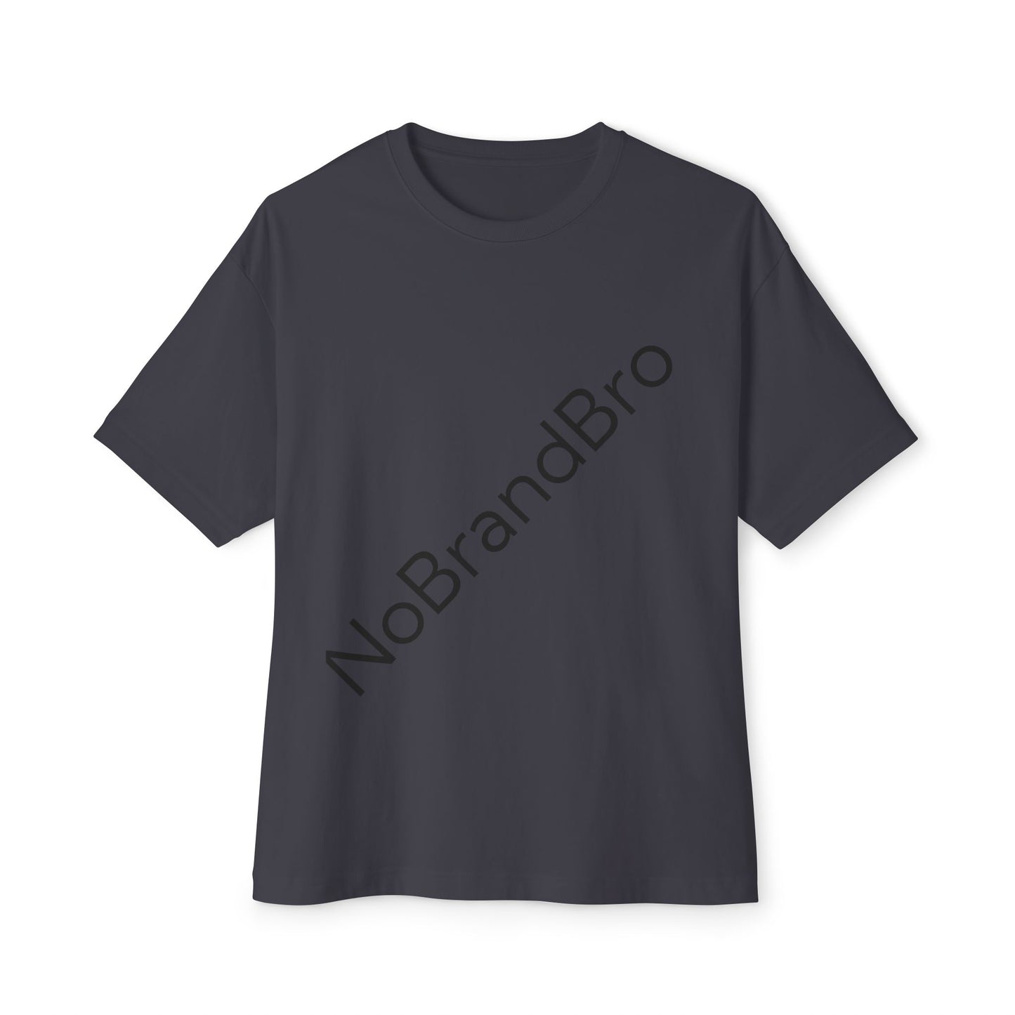 Unisex Oversized Boxy Tee with NoBrandBro Design, Relaxed Casual Wear, Perfect for Everyday Outfits, Gifts for Friends, Streetwear Style