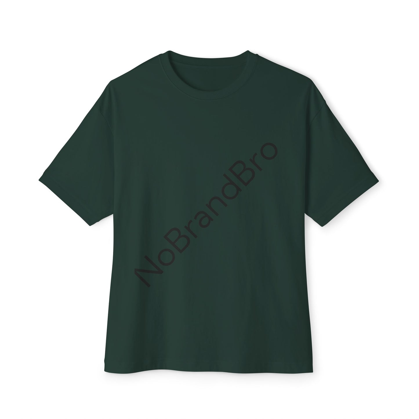 Unisex Oversized Boxy Tee with NoBrandBro Design, Relaxed Casual Wear, Perfect for Everyday Outfits, Gifts for Friends, Streetwear Style