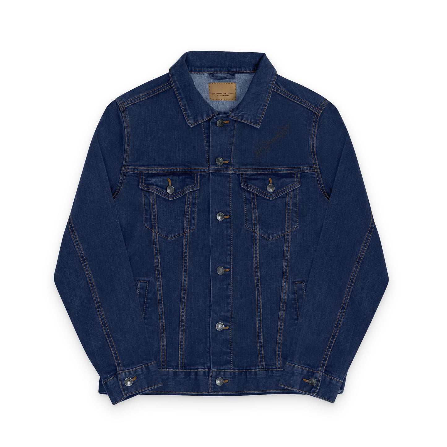 Unisex Embroidered Denim Jacket, Casual Outerwear for Every Season, Perfect Gift for Friends, Family, Birthdays, and Celebrations