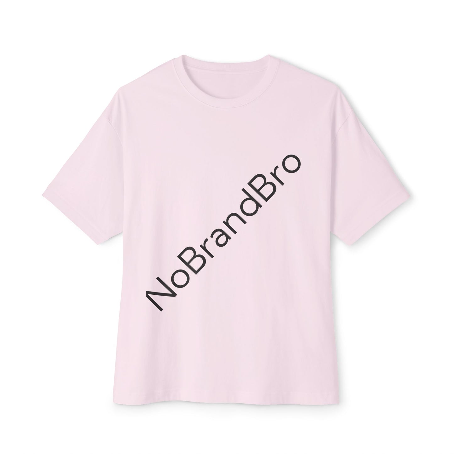 Unisex Oversized Boxy Tee with NoBrandBro Design, Relaxed Casual Wear, Perfect for Everyday Outfits, Gifts for Friends, Streetwear Style